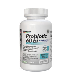 Vitaminer Probiótico 60 bi 60 Bilhões CFU com Prebióticos - 60 Cápsulas